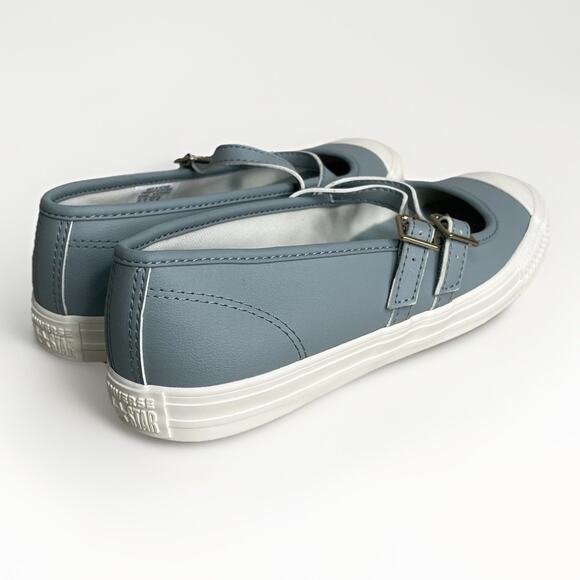 Converse Chuck Taylor All Star Dainty Mary Jane Women Sz 7 Teal Blue White Shoes - Picture 4 of 9